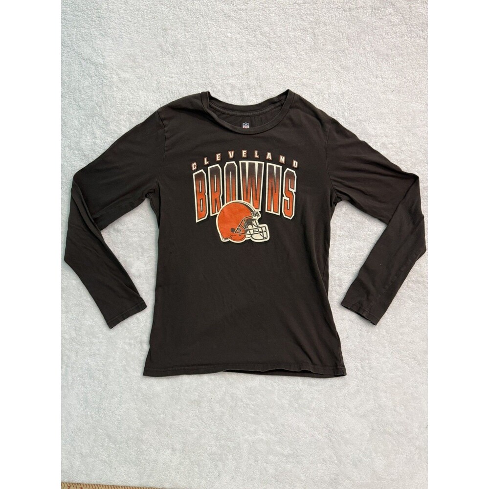 NFL Team Apparel Cleveland Browns Football kids Long Sleeve Shirt Size XL Brown